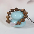 “Qixi — A-Grade Green Kynam Agarwood Irregular Necklace · 10–12mm Natural Form