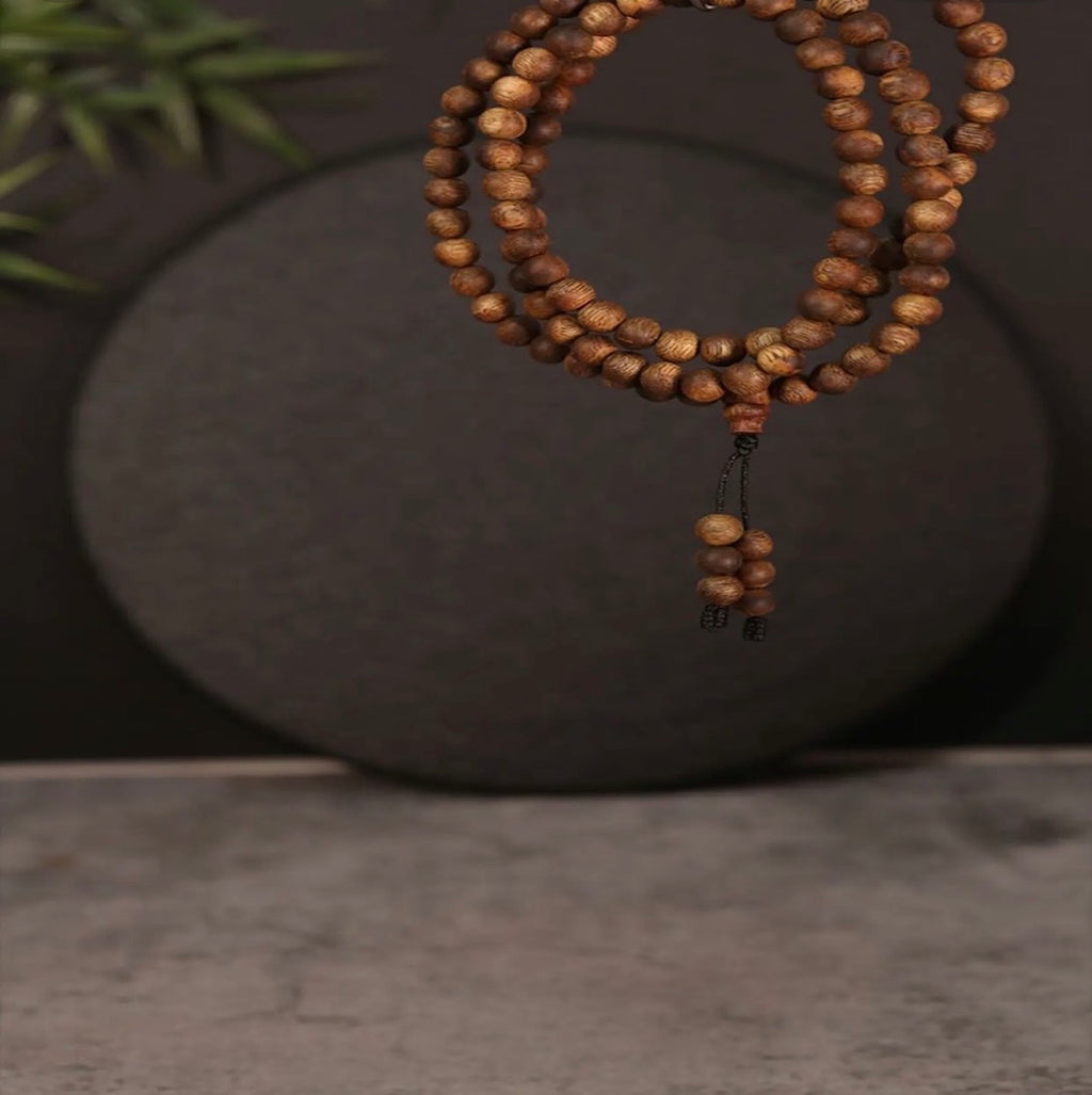 “Jiangnan” — A-Grade 6mm Green Kynam Agarwood Long Mala