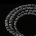 “Diao Chan Guanmian” G-Grade Green Kynam Barrel-Bead Mala — Long Strand