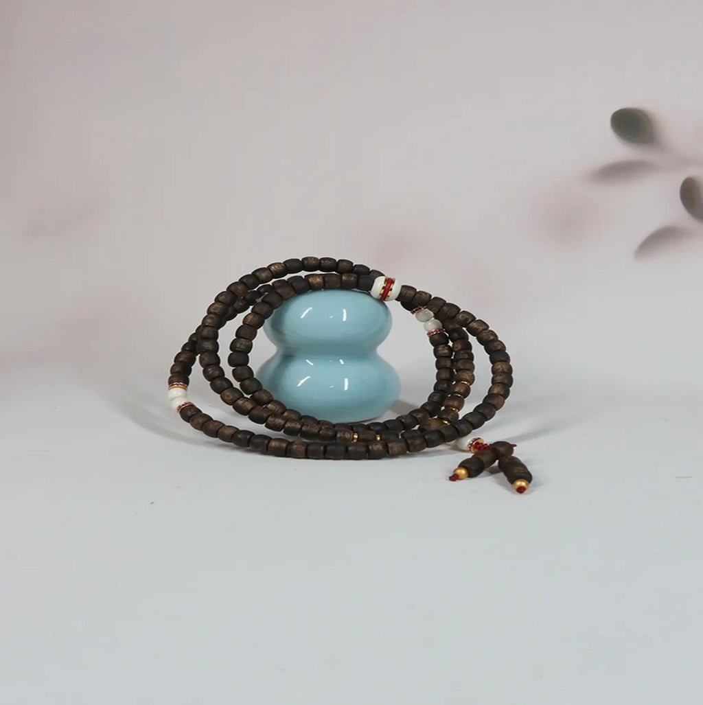 “Meng Zai Guli”  G-Grade Green Kynam Straight-Cut Mala — Multi-Loop Strand