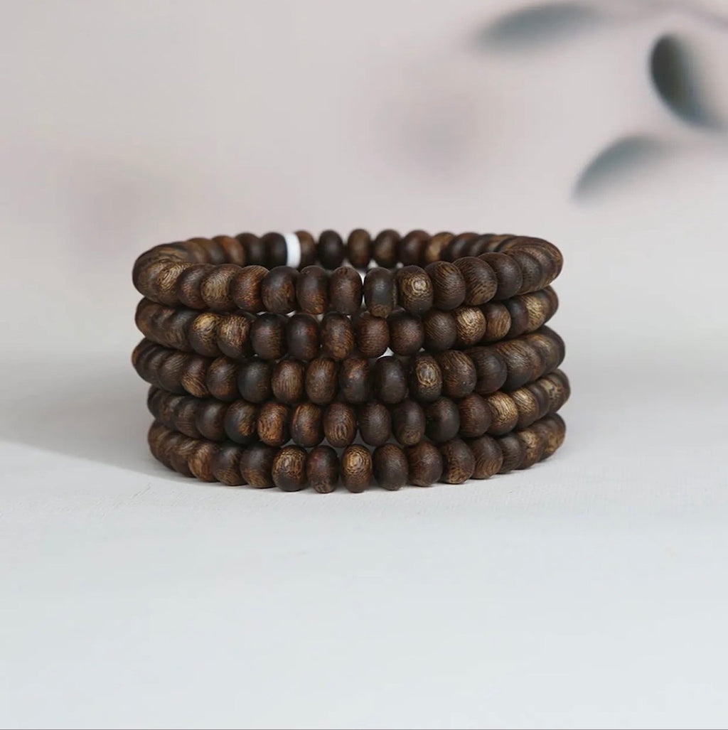 "Yiban Yanhuo” G-Grade Green Kynam Abacus Bracelet — Single Loop