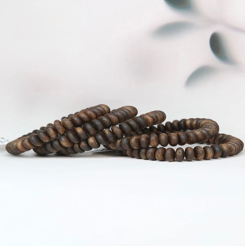 "Yiban Yanhuo” G-Grade Green Kynam Abacus Bracelet — Single Loop