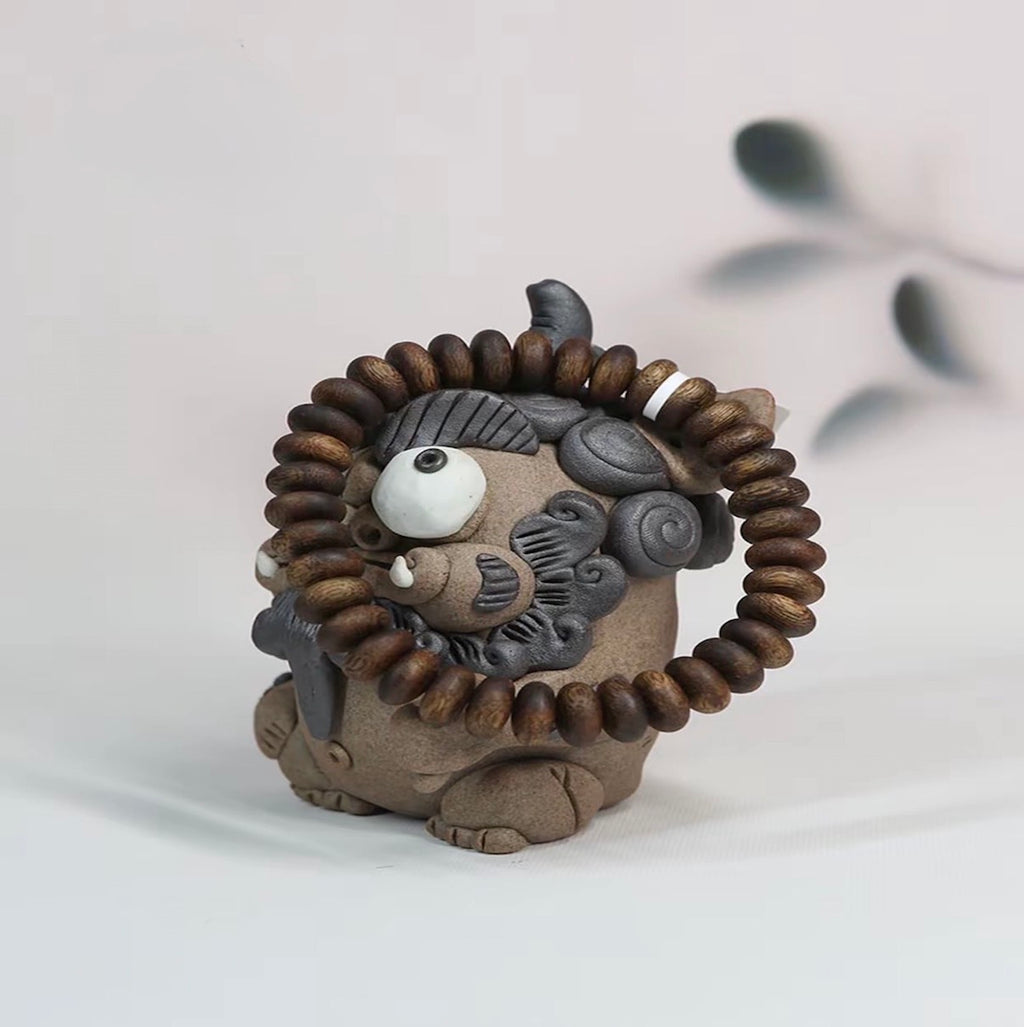 "Yiban Yanhuo” G-Grade Green Kynam Abacus Bracelet — Single Loop