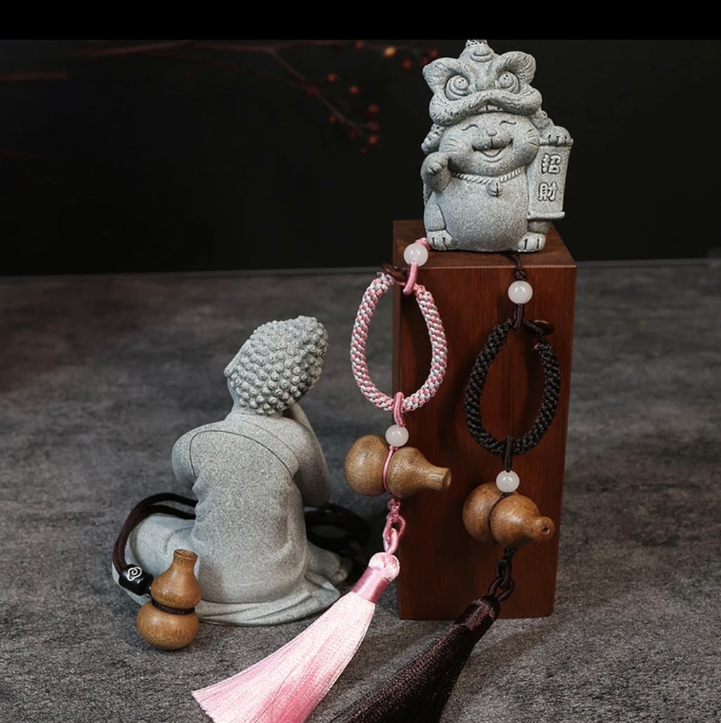 “Xiao Fulu” Agarwood Zen Gourd Charm — Multi-Use Pendant