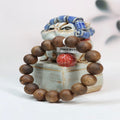 “Shaonian Kuang” S-Grade 13mm Green Kynam Agarwood Bracelet — Single Loop